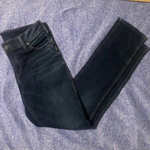 Silver Jeans Women's Straight Leg Dark Indigo Jeans